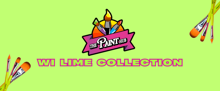 The Paint Hub WI Lime Collection Brushes