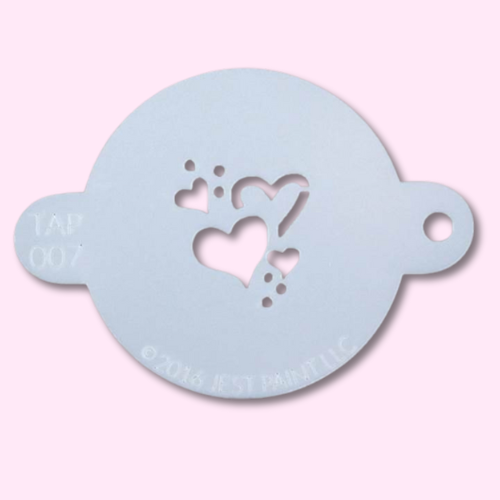 TAP Face Paint Stencil - Hearts - 077
