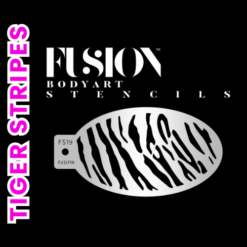 Fusion Face Paint Stencil - Tiger Stripes - FS19