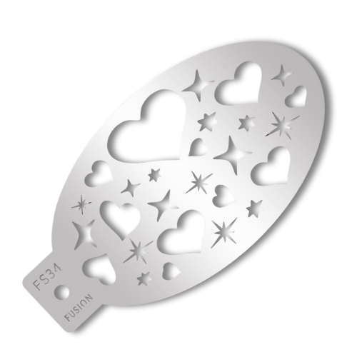 Fusion Face Paint Stencil - Sweet Heart - FS34