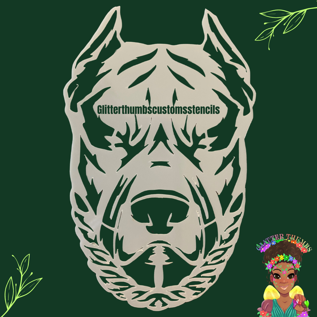 Glitterthumbs Customs Airbrush Stencil - Dog