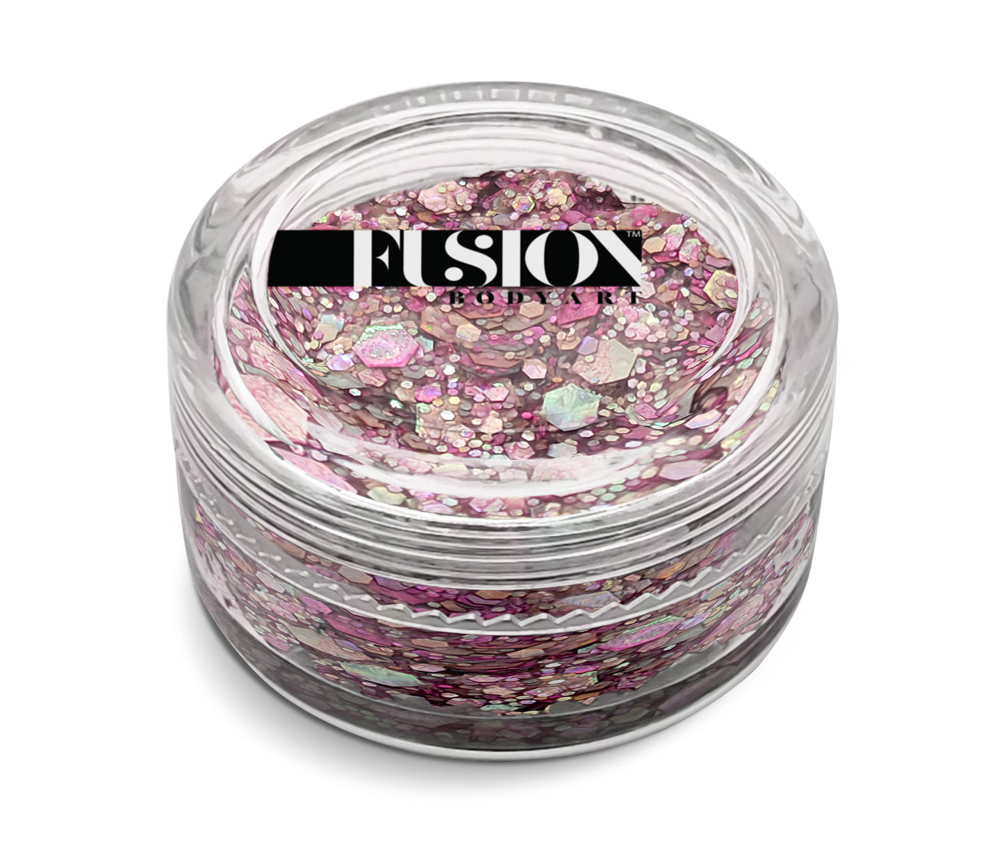 Fusion Body Art Glitter Cream - PINK DELIGHT 10 mL (UV)
