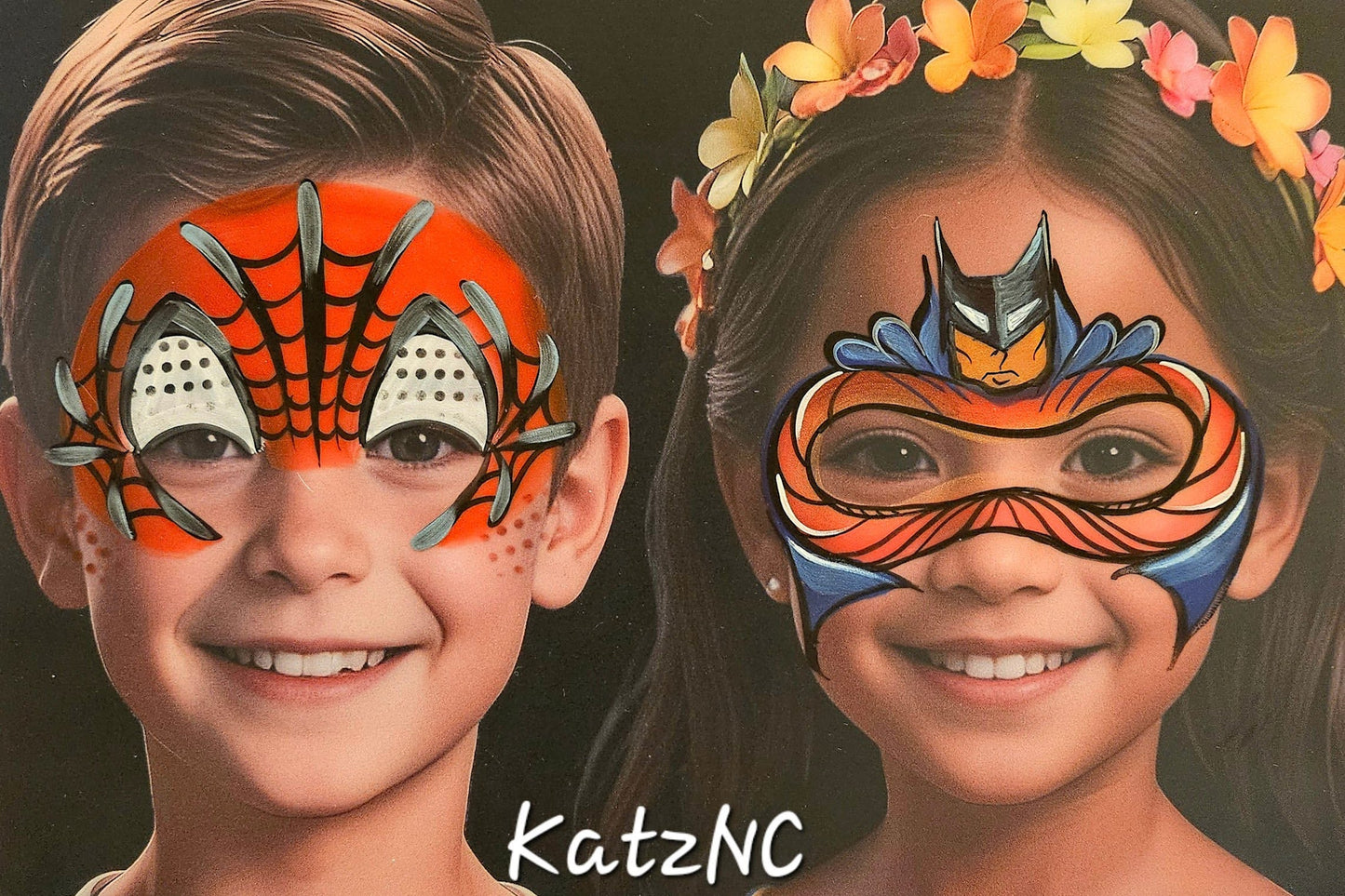 FUN FACES BY KatzNC - Boy/Girl - Face Painting Practice Boards