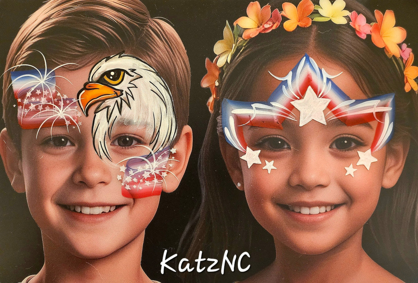 FUN FACES BY KatzNC - Boy/Girl - Face Painting Practice Boards
