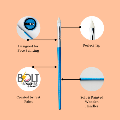 Diamond Collection Face Paint Brush Flower No. 2 BOLT by Jestpaint