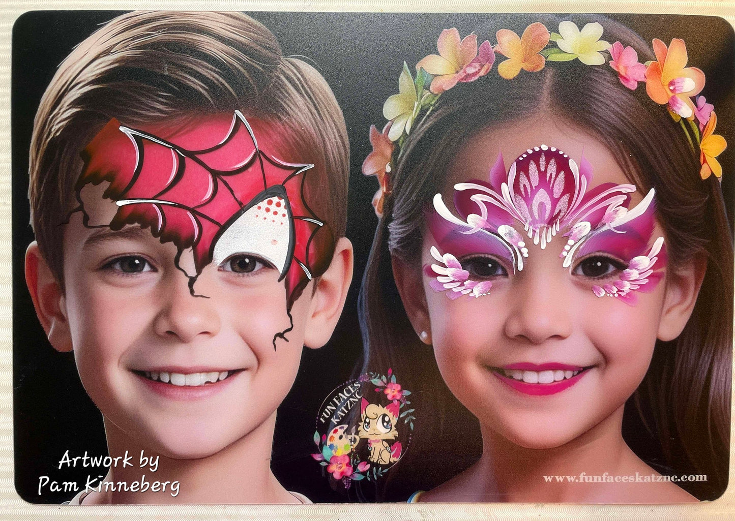 FUN FACES BY KatzNC - Boy/Girl - Face Painting Practice Boards