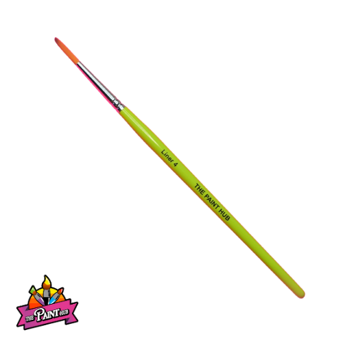 The Paint Hub WI Lime Collection Professional Face Paint Brush - Liner 4