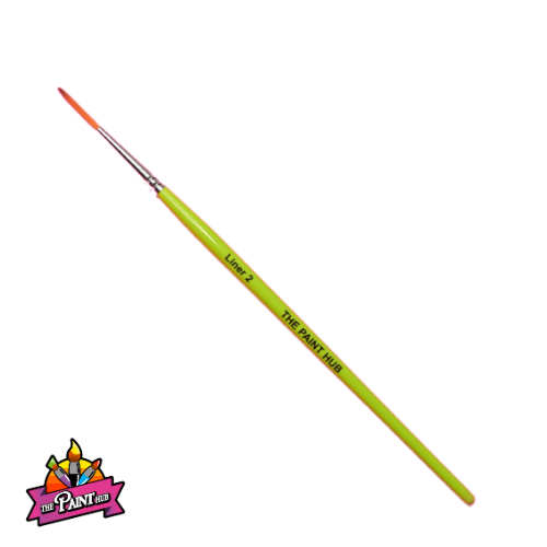 The Paint Hub WI Lime Collection Professional Face Paint Brush - Liner 2