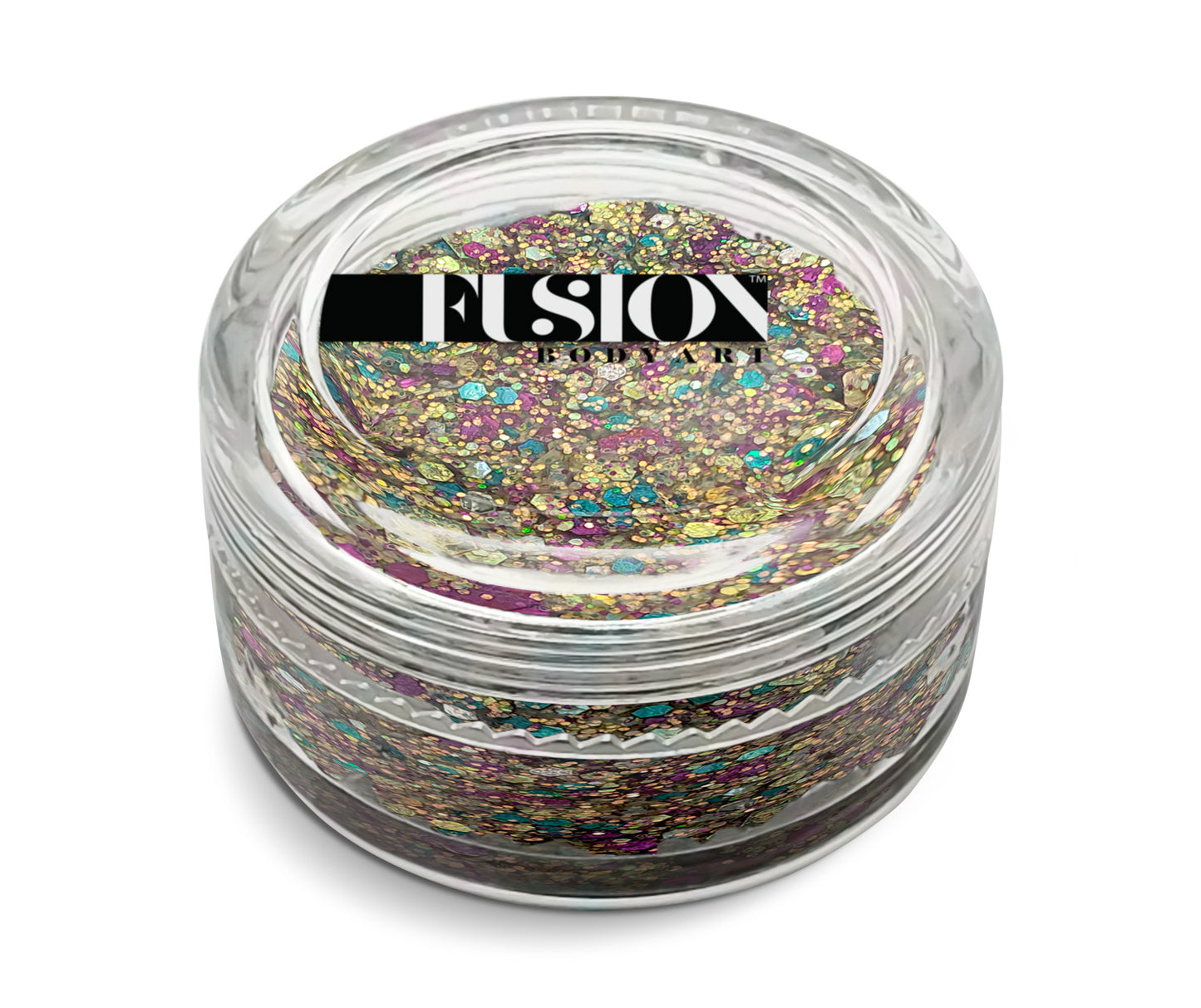 Fusion Body Art Glitter Cream - MARDI GRAS 10 mL (UV)