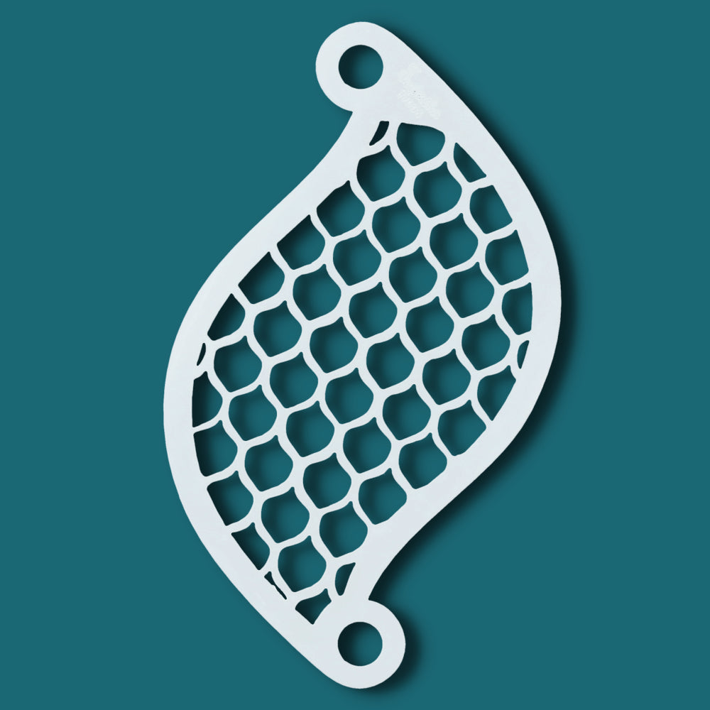 Superstar Scales Face Paint Stencil 77004