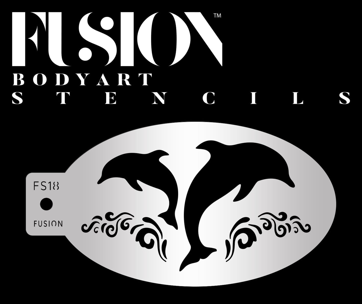 Fusion Face Paint Stencil - Dancing Dolphin - FS18