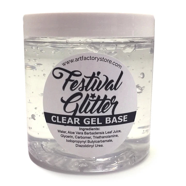 Festival Gel by Art Factory - 8 oz Clear Gel Base - Festival Glitter