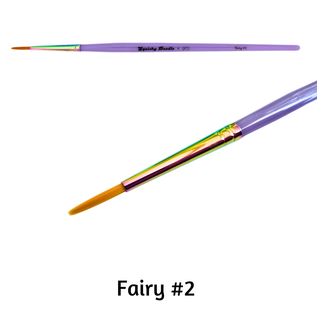 GTX Squishy Doodle x GTX - FAIRY - #2 Round Face Painting Brush