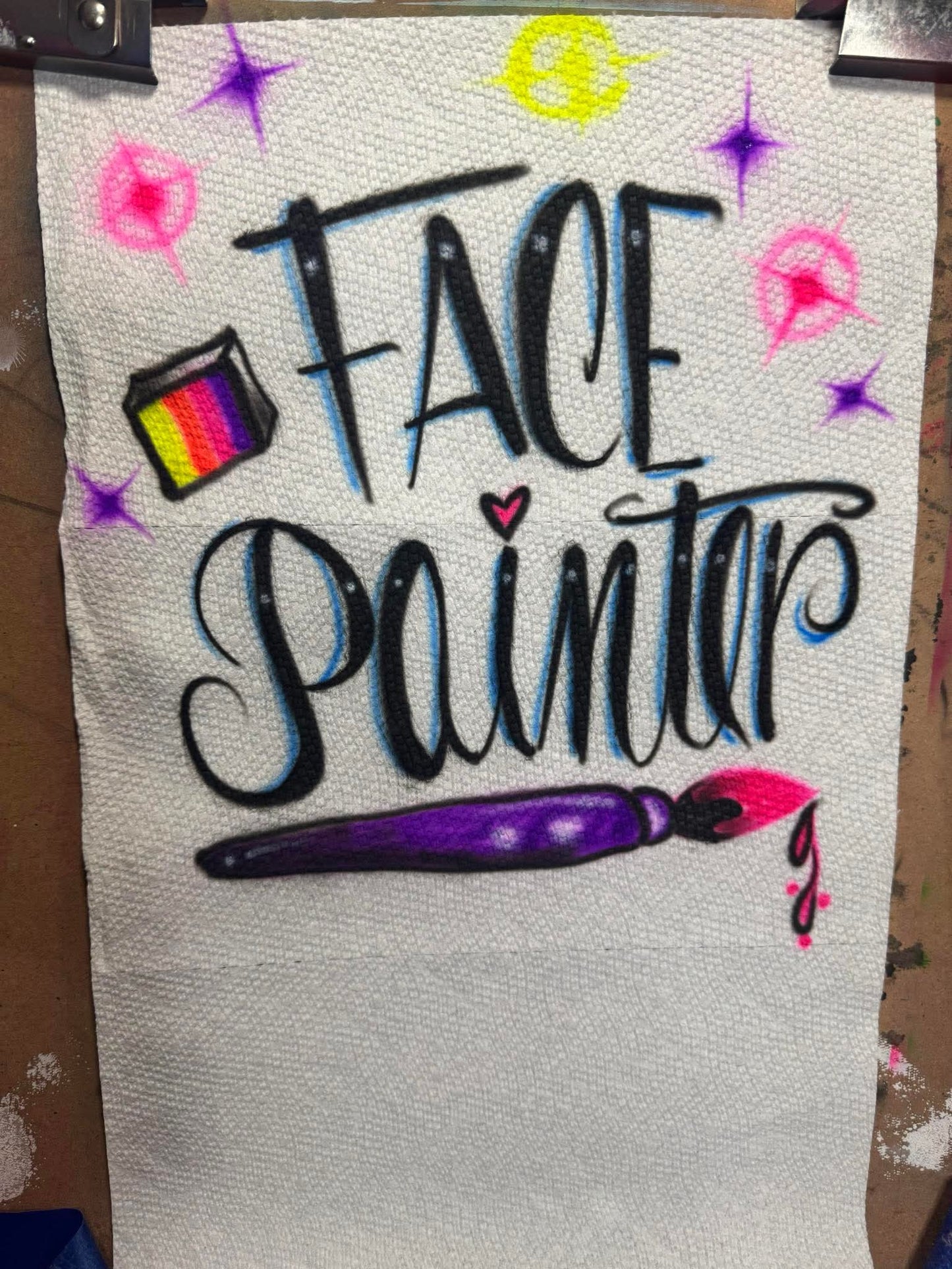 Custom Airbrush Face Painter T-Shirt