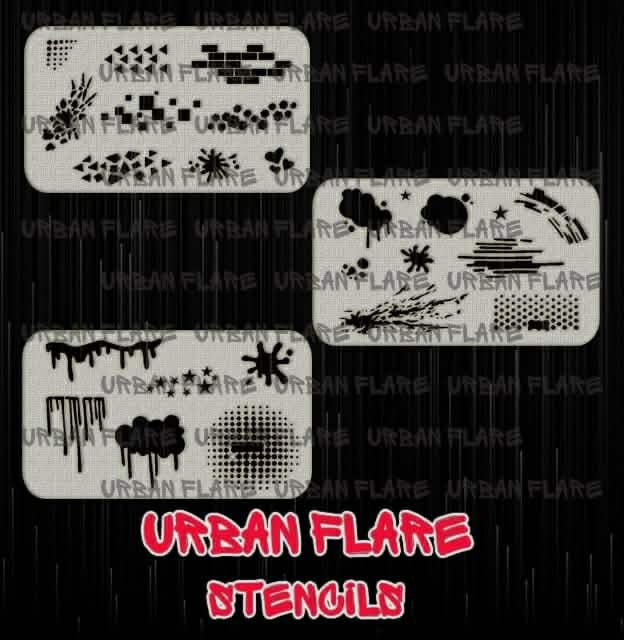 Urban Flare Stencils by Tamina Muhammad - Textures