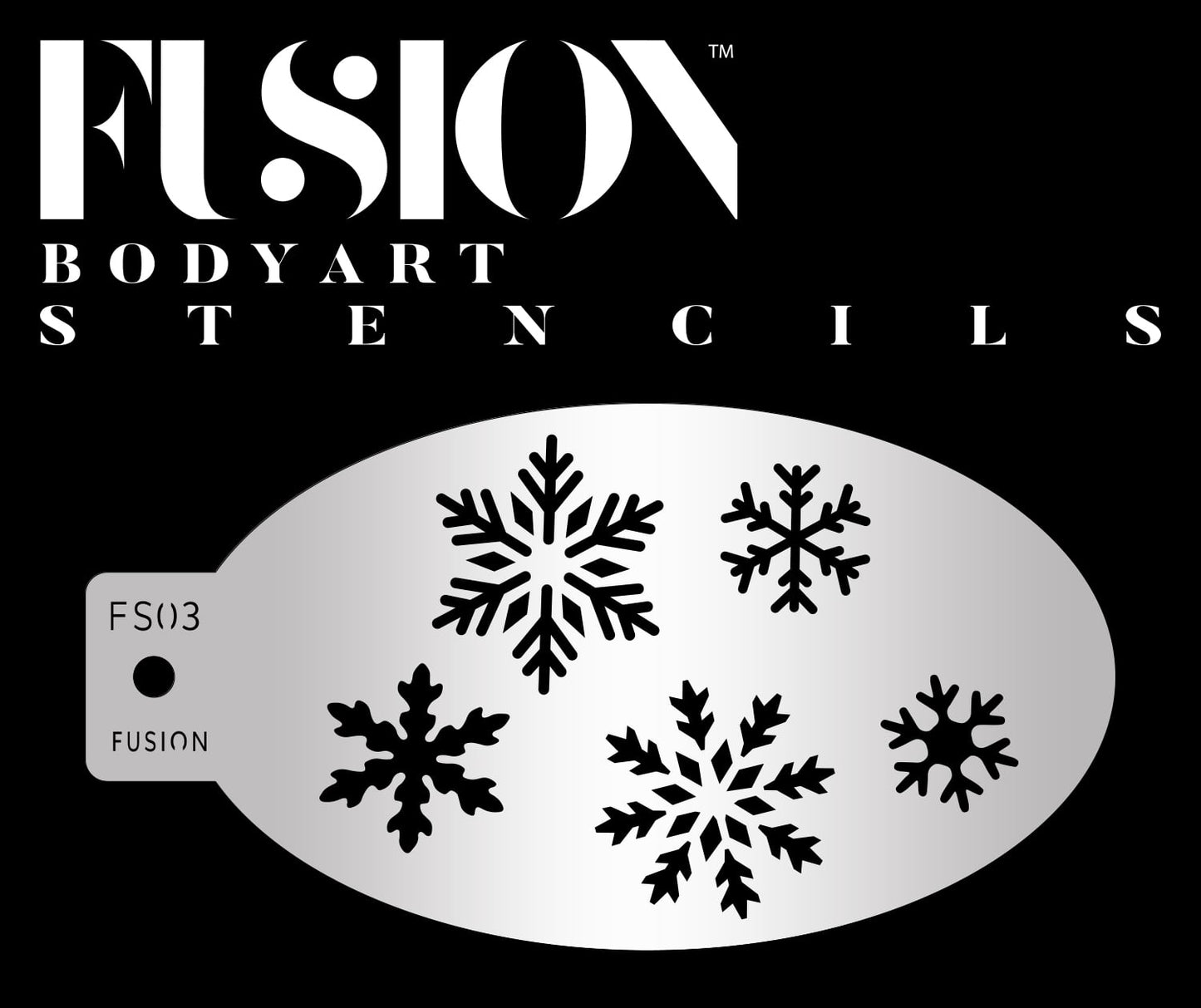Fusion Face Paint Stencil - Let It Snow - FS03