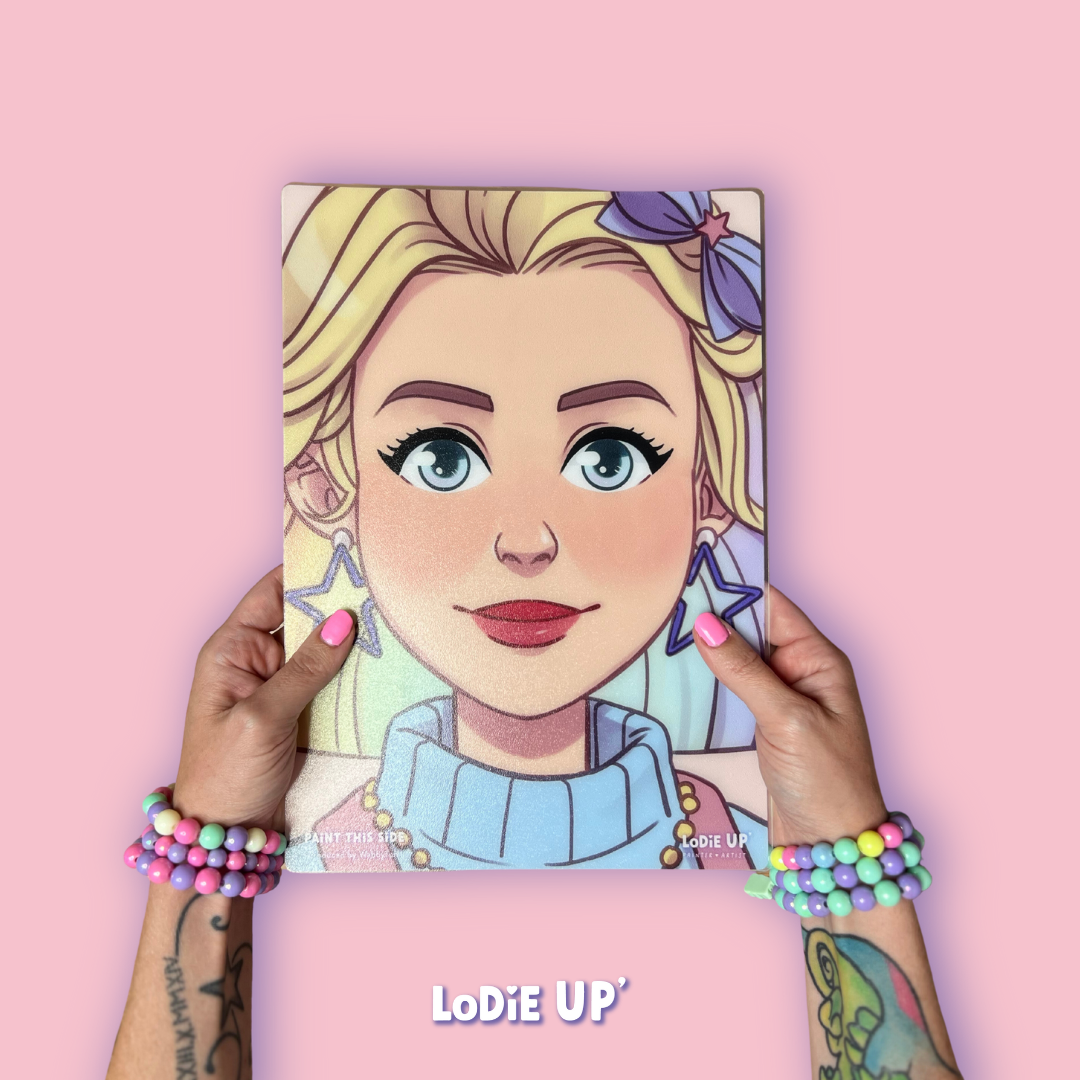 Wabbyfun Face Painting Practice Board - LODIE UP HOPE