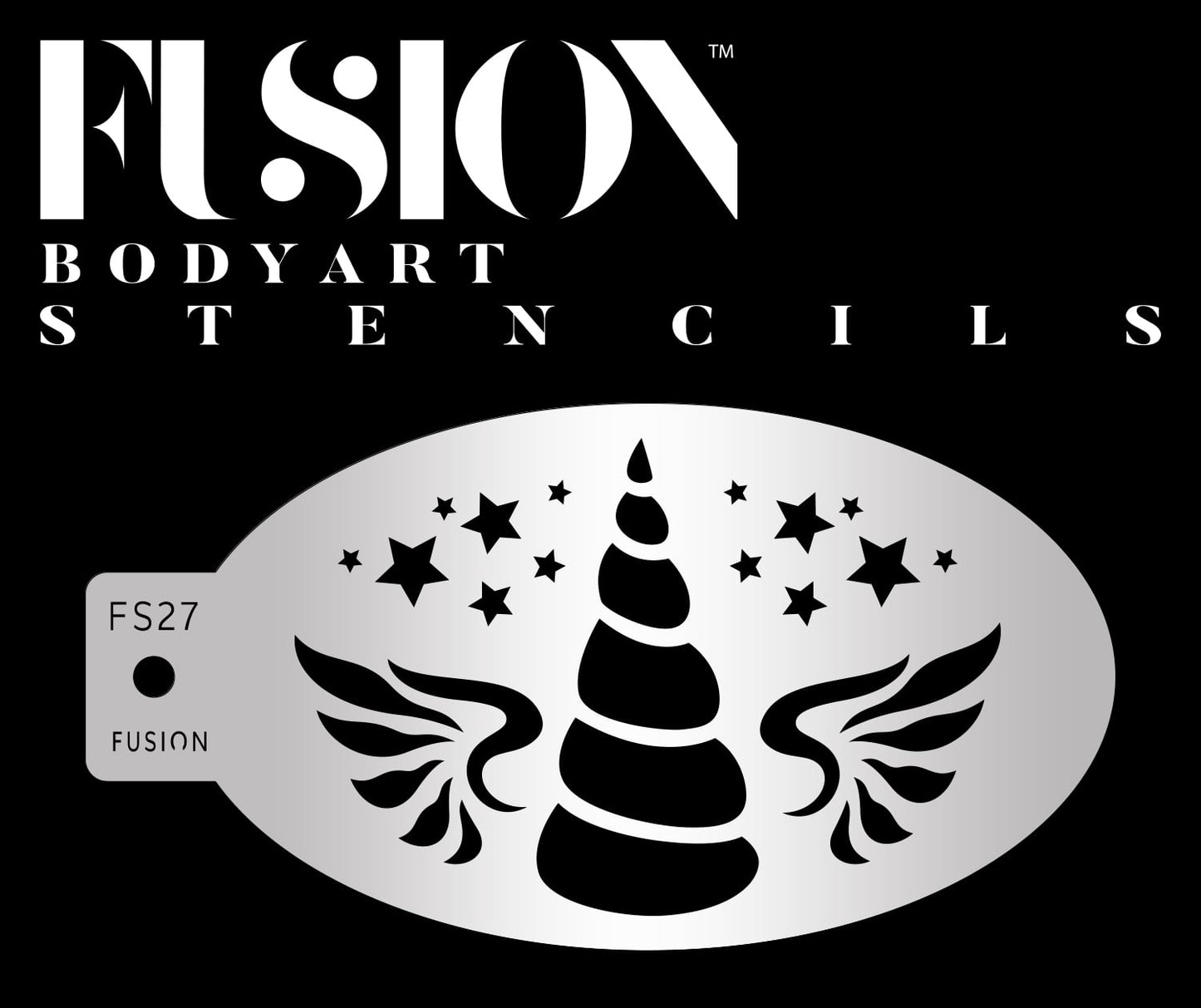 Fusion Face Paint Stencil - Magical Unicorn Horn - FS27