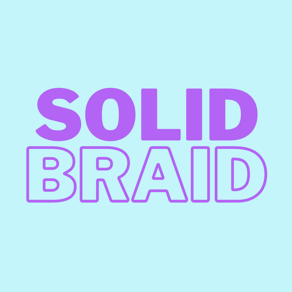 Solid Jumbo Braid Word