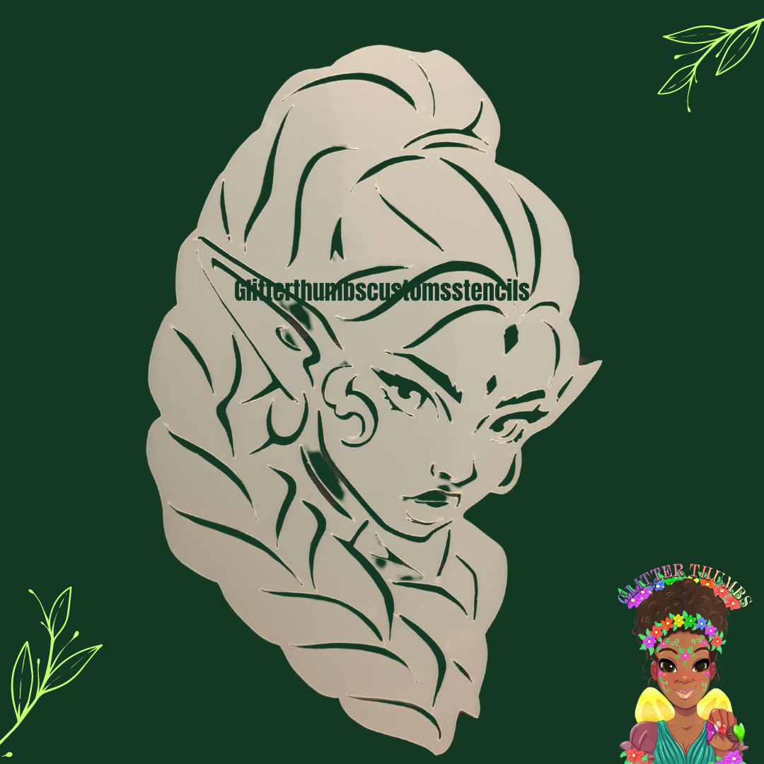 Glitterthumbs Customs Airbrush Stencil - Fairy Fae