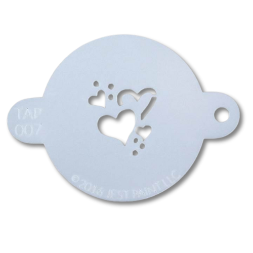 TAP Face Paint Stencil - Hearts - 077