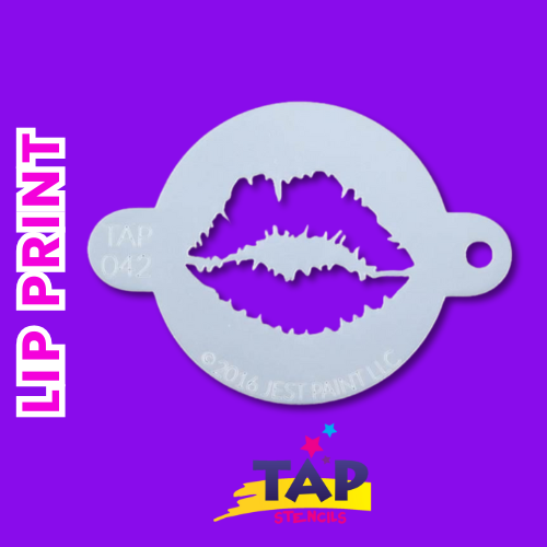 TAP Face Paint Stencil - Lip Print - 042