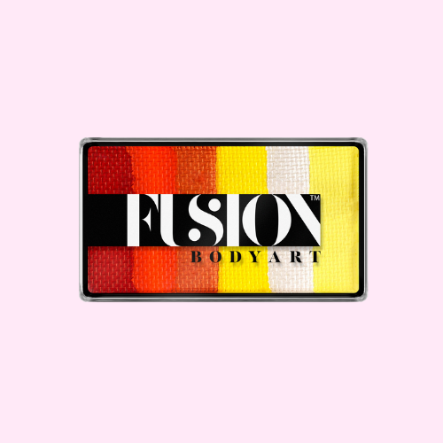 Fusion Body Art Flaming Tiger Leanne Palette Refill Rainbow Cake Face Paint 25g