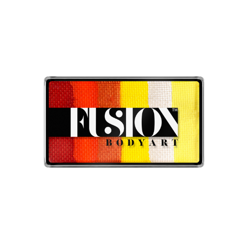 Fusion Body Art Flaming Tiger Leanne Palette Refill Rainbow Cake Face Paint 25g