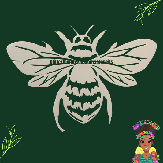 Glitterthumbs Customs Airbrush Stencil - Bee