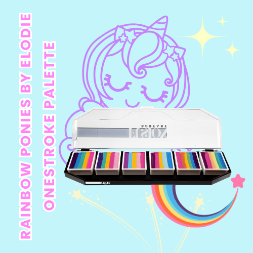 Fusion Body Art Rainbow Ponies by Elodie Face Paint Palette