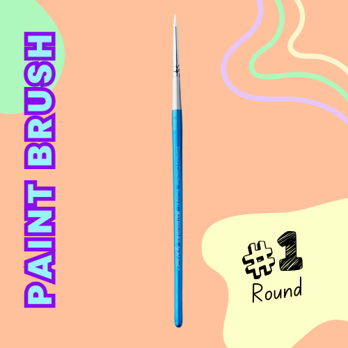 Diamond Collection Face Paint Brush No. 1 Round BOLT by Jestpaint