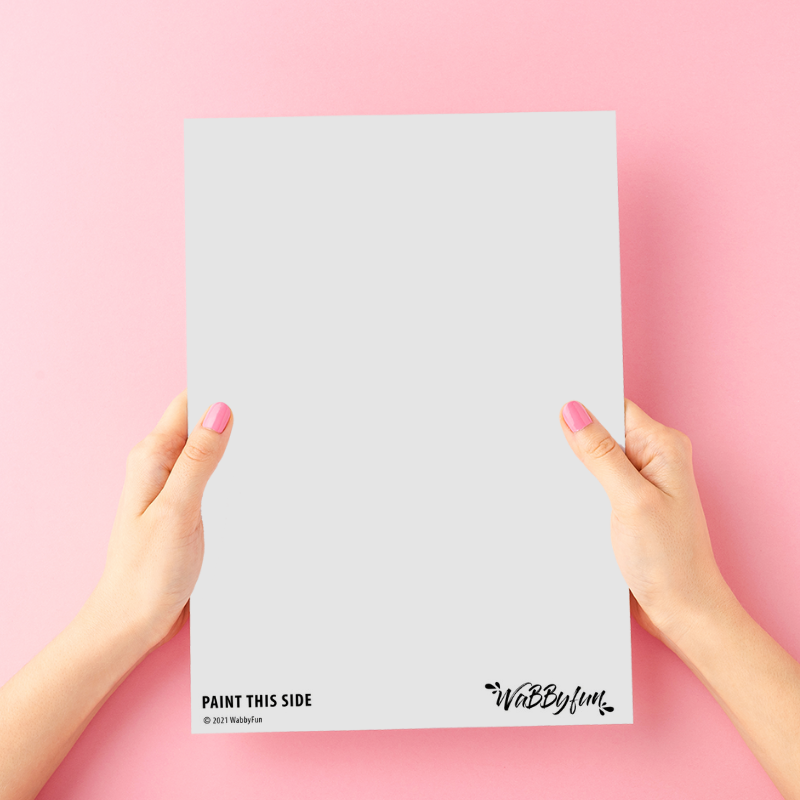 Wabbyfun Face Painting Practice Board - TRANSPARENT BLANK
