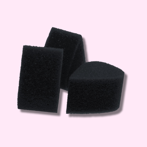 Fusion Body Art 3 pc Black Petal Sponges