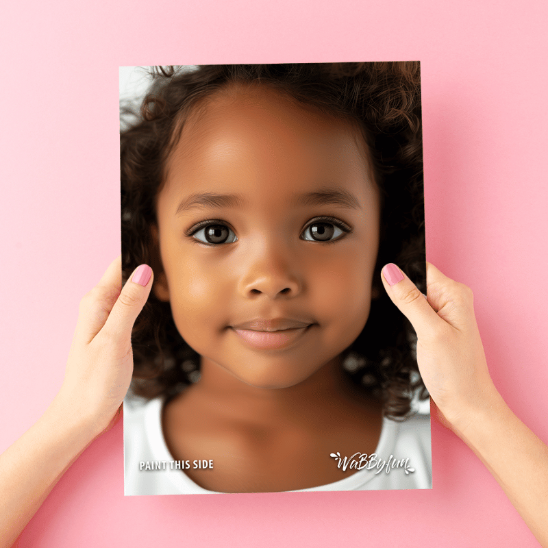 Wabbyfun Face Painting Practice Board - Olivia