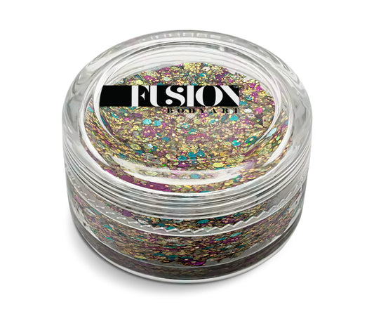 Fusion Body Art Glitter Cream - MARDI GRAS 10 mL (UV)