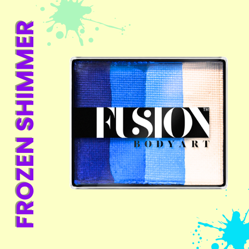 Fusion Body Art Frozen Shimmer Rainbow Cake Face Paint 50g