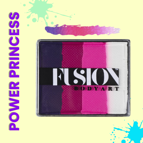 Fusion Body Art Power Princess Rainbow Cake Face Paint 50g