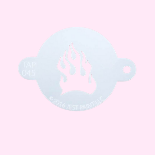 TAP Face Paint Stencil - Fire Flame - 045