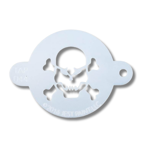 TAP Face Paint Stencil - Skull With Crossbones - 044