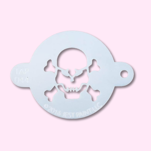 TAP Face Paint Stencil - Skull With Crossbones - 044