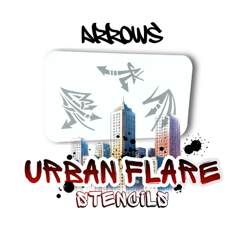 Urban Flare Stencils by Tamina Muhammad - Arrows