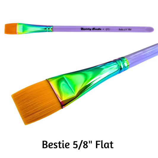GTX Squishy Doodle x GTX - BESTIE - 5/8 Flat Face Painting Brush