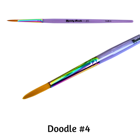 GTX Squishy Doodle x GTX - DOODLE - #4 Round Face Painting Brush