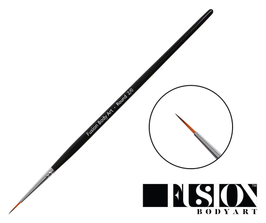 Fusion Body Art Professional Face Paint Brush Fine Liner Detail Round No. 2/0