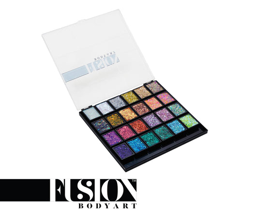 Fusion Body Art Magic Sparkles Glitter Cream 24 Color Palette