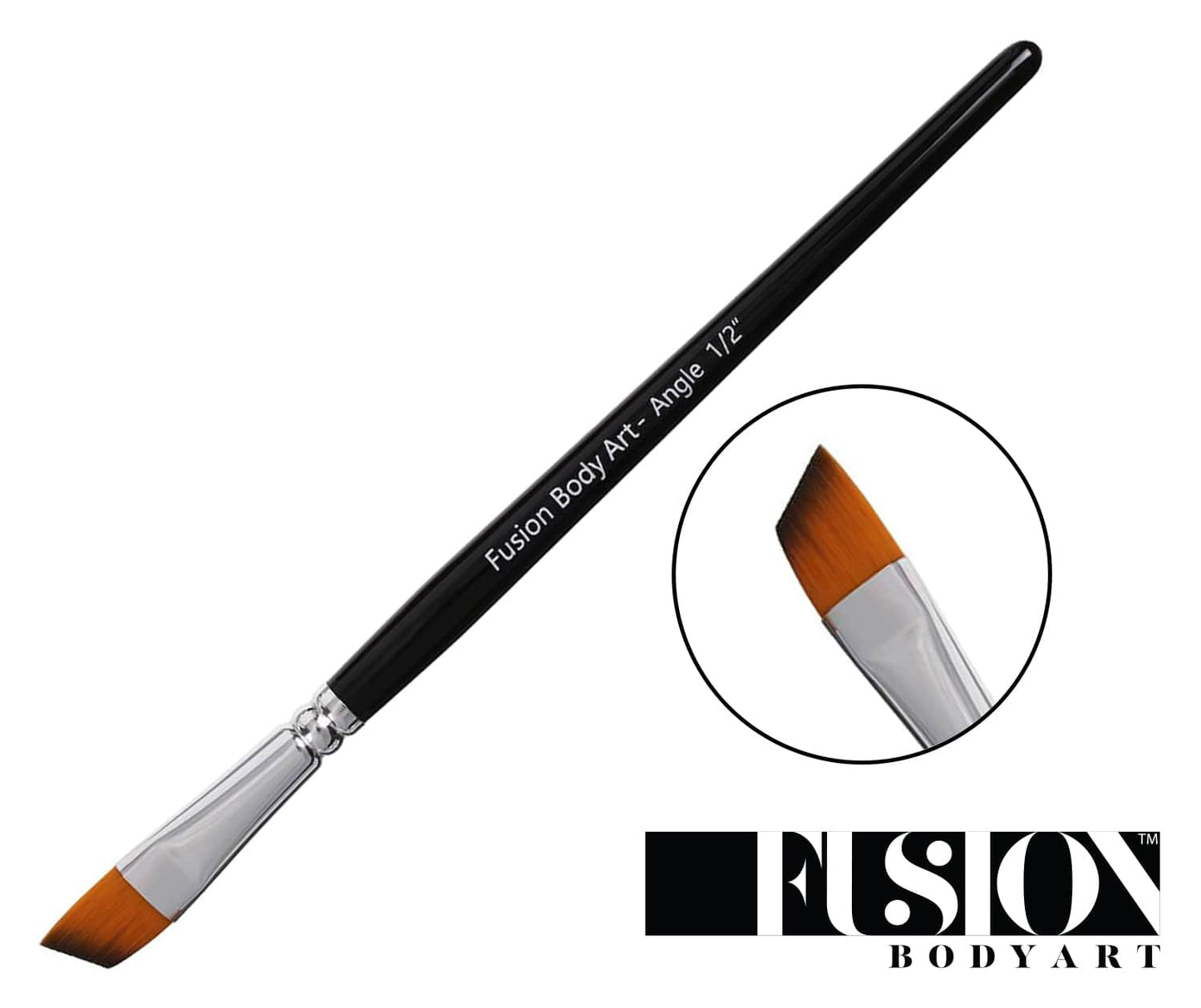 Fusion Body Art Professional Face Paint Brush Angle 1/2 Inch