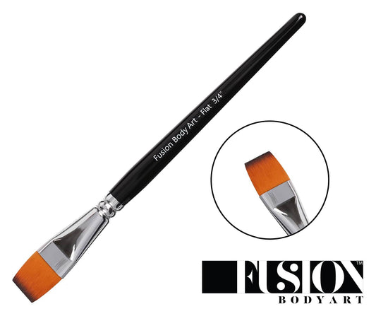 Fusion Body Art Professional Face Paint Brush 3/4 inch Flat