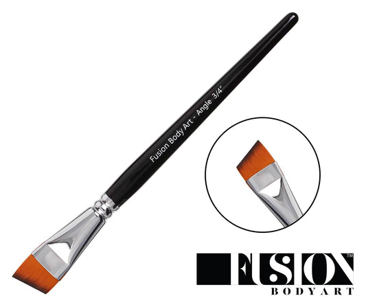 Fusion Body Art Professional Face Paint Brush Angle 3/4 Inch