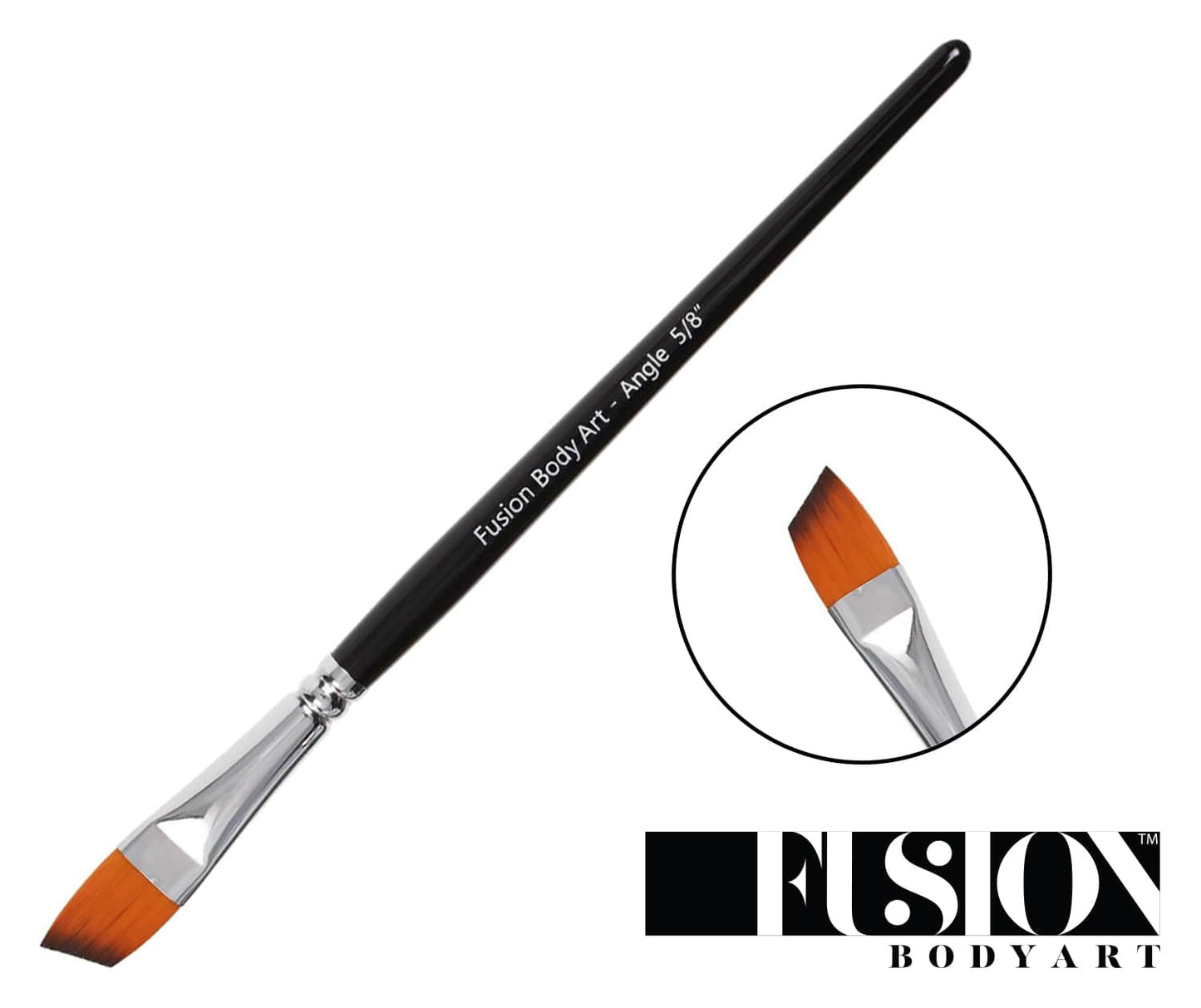 Fusion Body Art Professional Face Paint Brush Angle 5/8 Inch