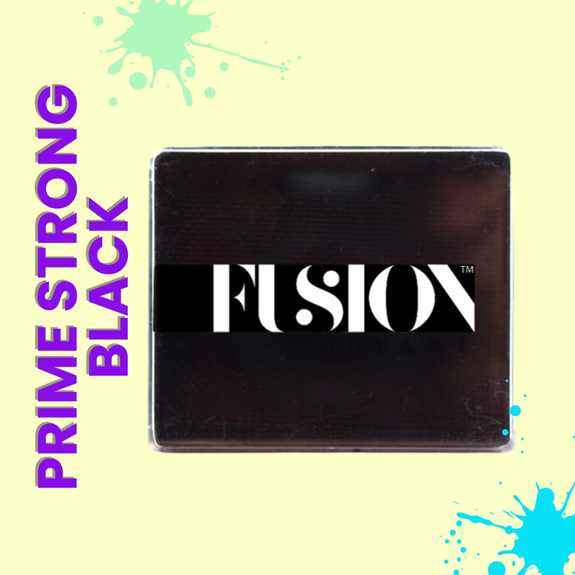 Fusion Prime Black face paint Yellow BG